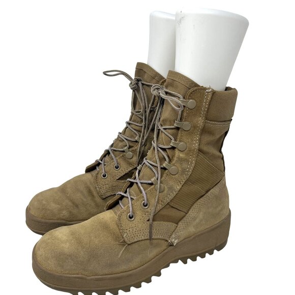 McRae Men 8188 Coyote Vibram Ripple Sole Hot Weather Combat Boot Size 6.5 REXC